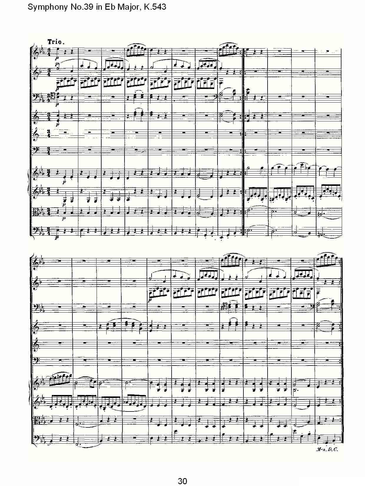 Eb大调第三十九交响曲K.543（一）其它曲谱（图31）