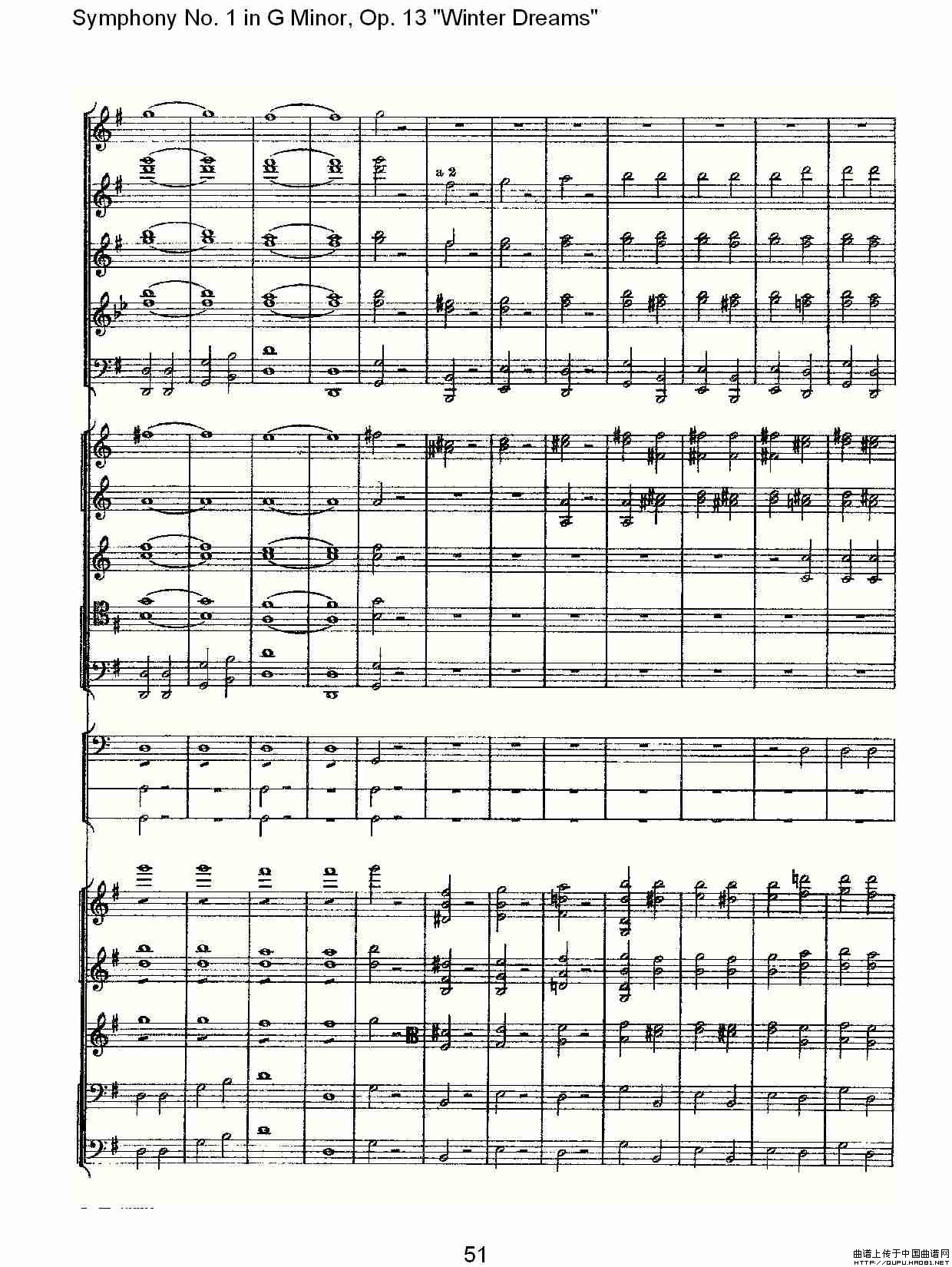 G小调第一交响曲, Op.13     冬天的梦幻Op.13第四乐章（二）其它曲谱（图11）