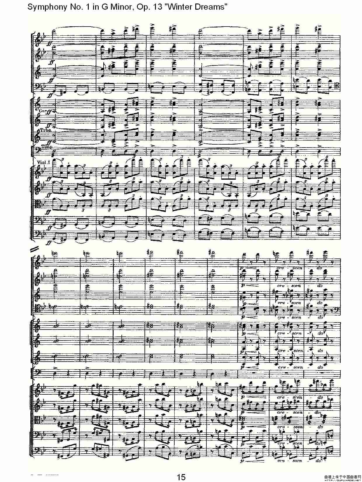 G小调第一交响曲, Op.13 冬天的梦幻Op.13第一乐章（一）其它曲谱（图8）