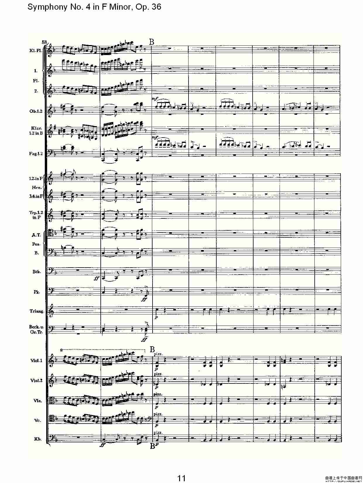 F小调第四交响曲,  Op. 36 第四乐章（一）其它曲谱（图6）