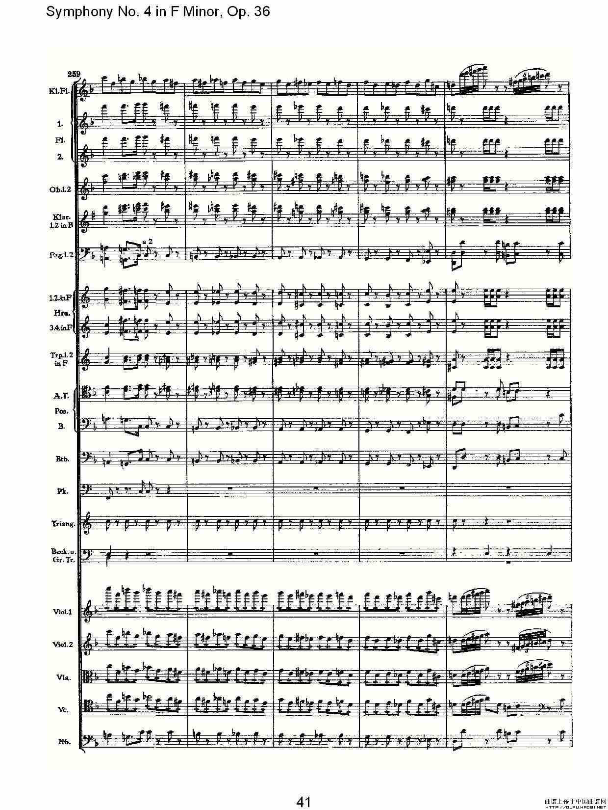 F小调第四交响曲,  Op. 36 第四乐章（二）其它曲谱（图6）