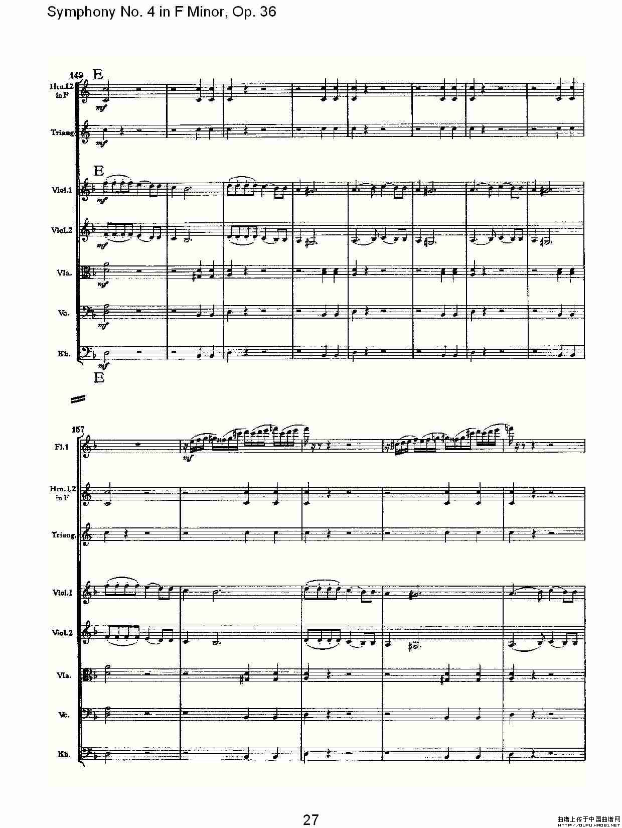 F小调第四交响曲,  Op. 36 第四乐章（一）其它曲谱（图14）