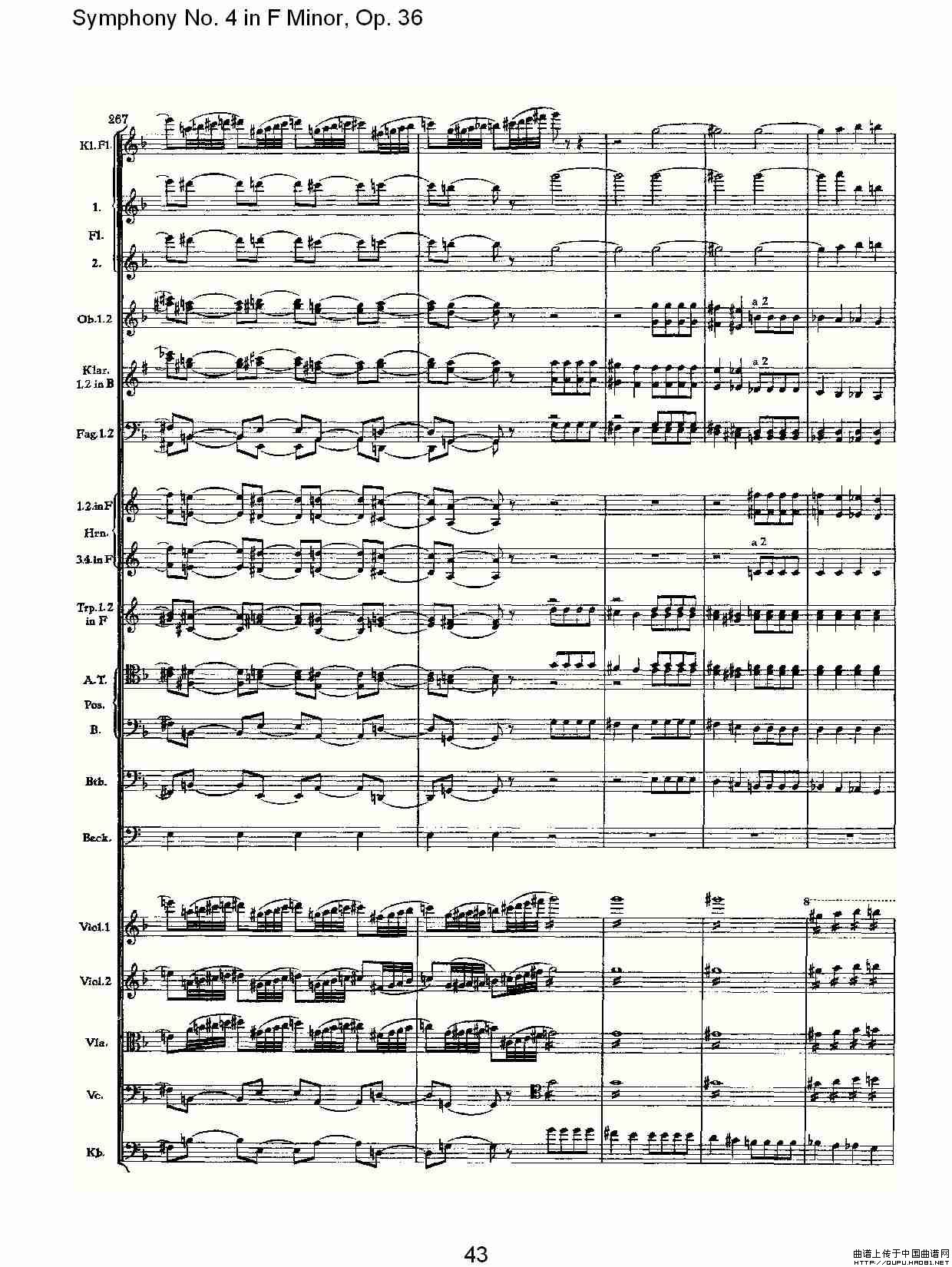 F小调第四交响曲,  Op. 36 第四乐章（二）其它曲谱（图7）