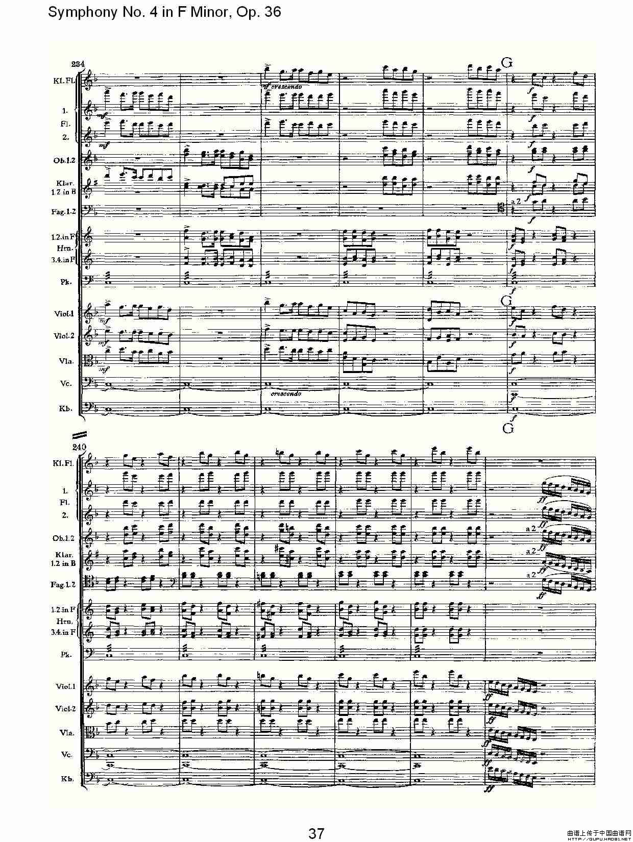 F小调第四交响曲,  Op. 36 第四乐章（二）其它曲谱（图4）