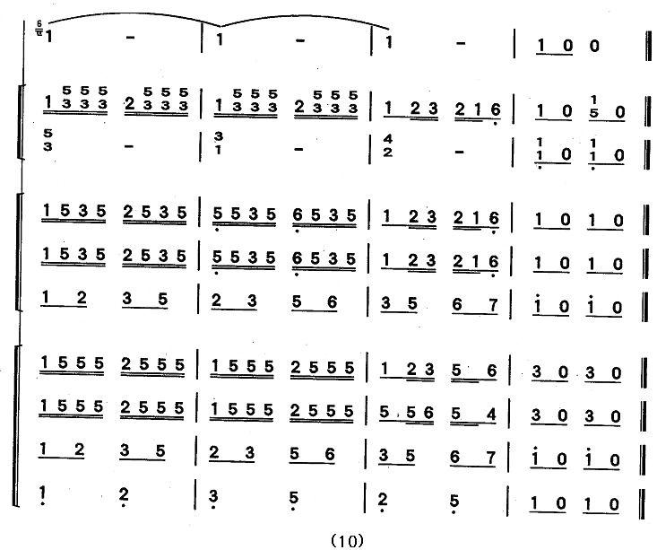 美丽的金孔雀（刘强作曲版 [带伴奏总谱]）其它曲谱（图10）