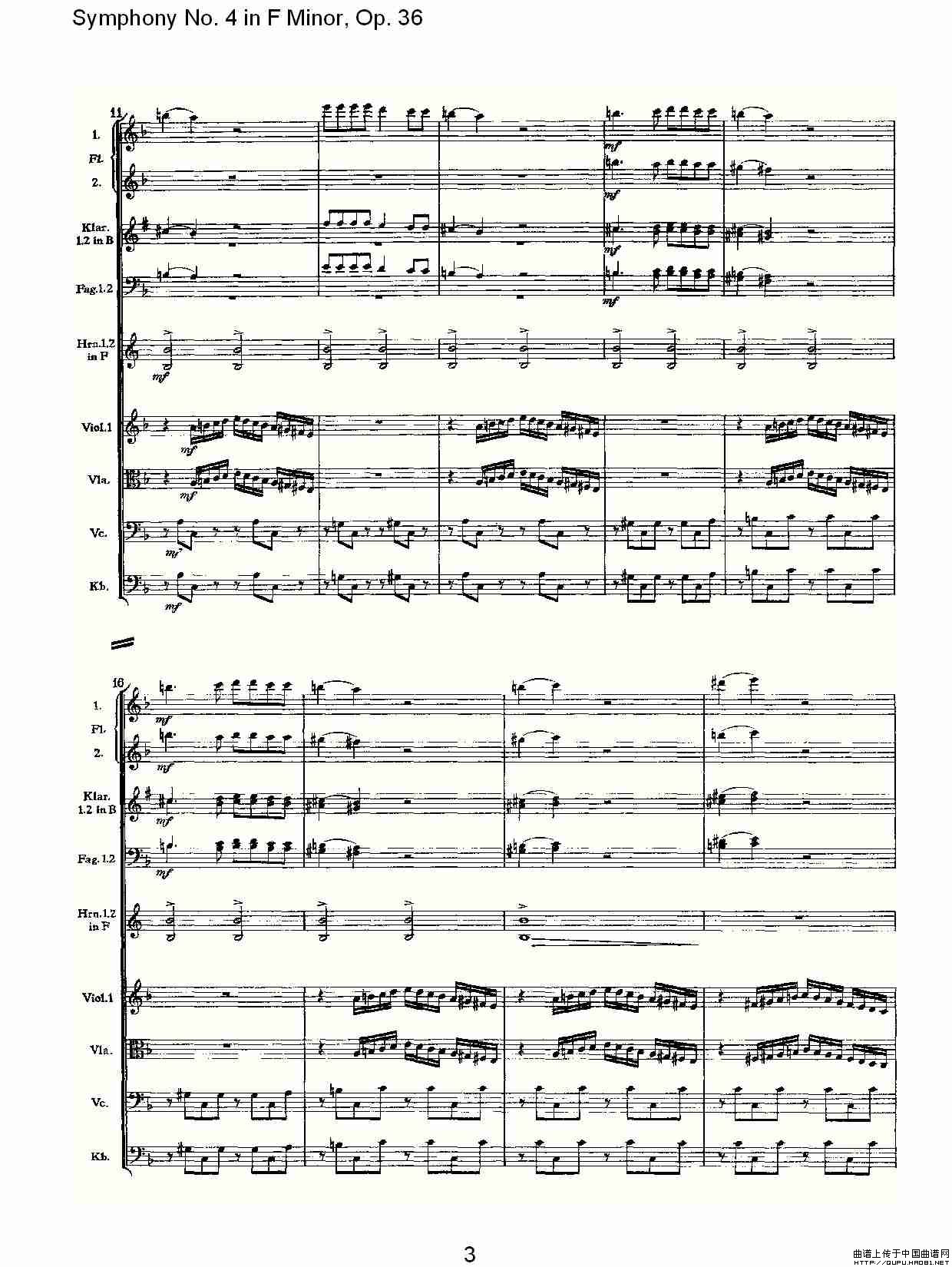 F小调第四交响曲,  Op. 36 第四乐章（一）其它曲谱（图2）