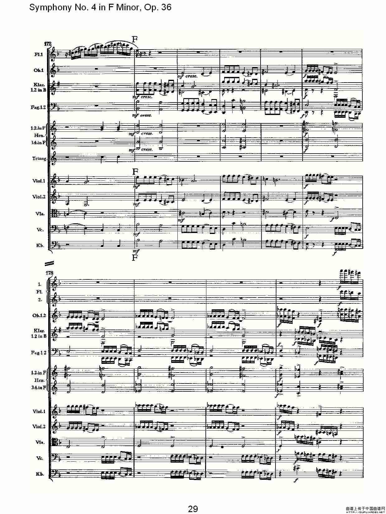 F小调第四交响曲,  Op. 36 第四乐章（一）其它曲谱（图15）