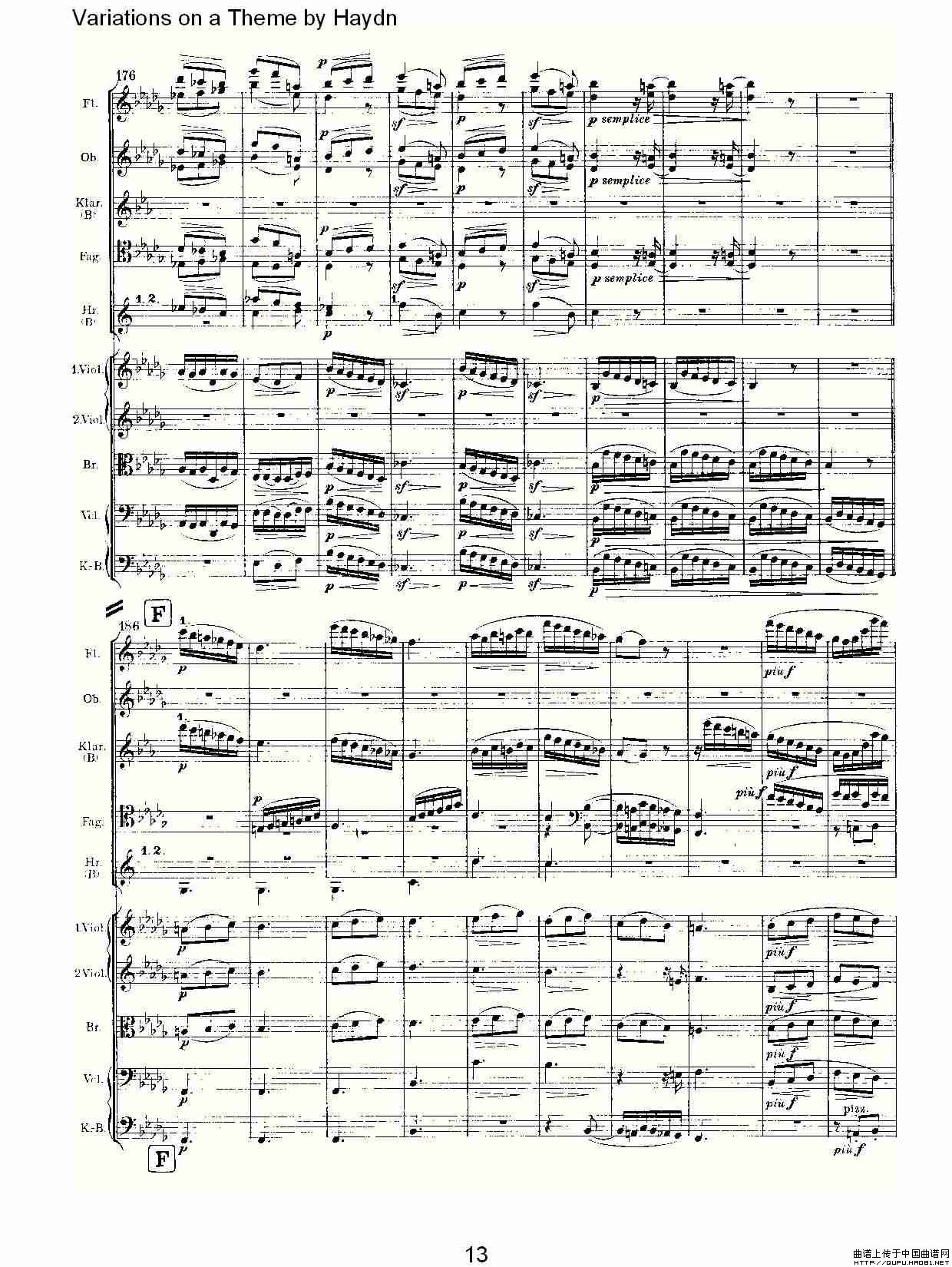 Variations on a Theme by Haydn   海顿主旋律变奏曲（一）其它曲谱（图7）