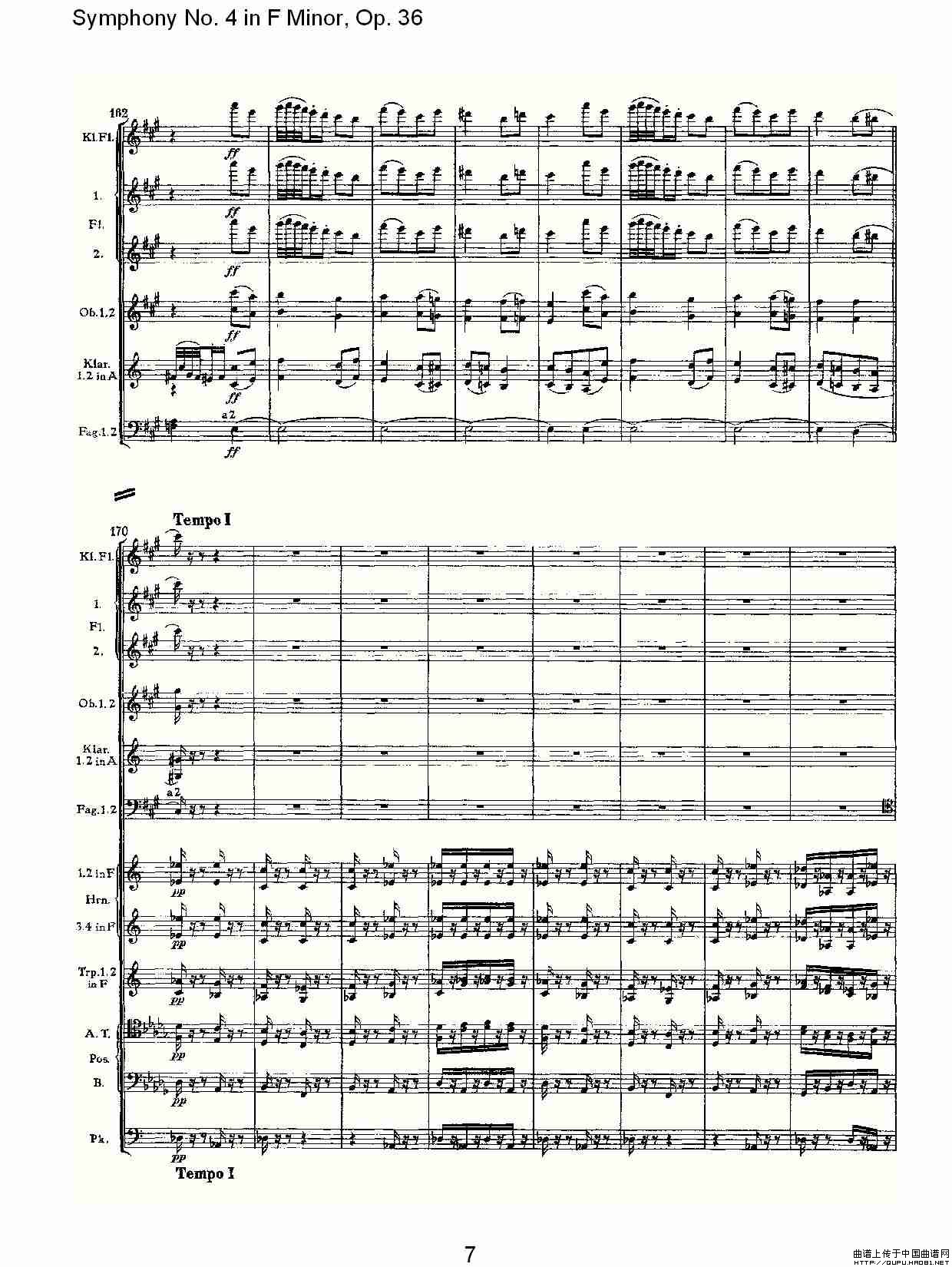 F小调第四交响曲,  Op. 36 第三乐章其它曲谱（图4）
