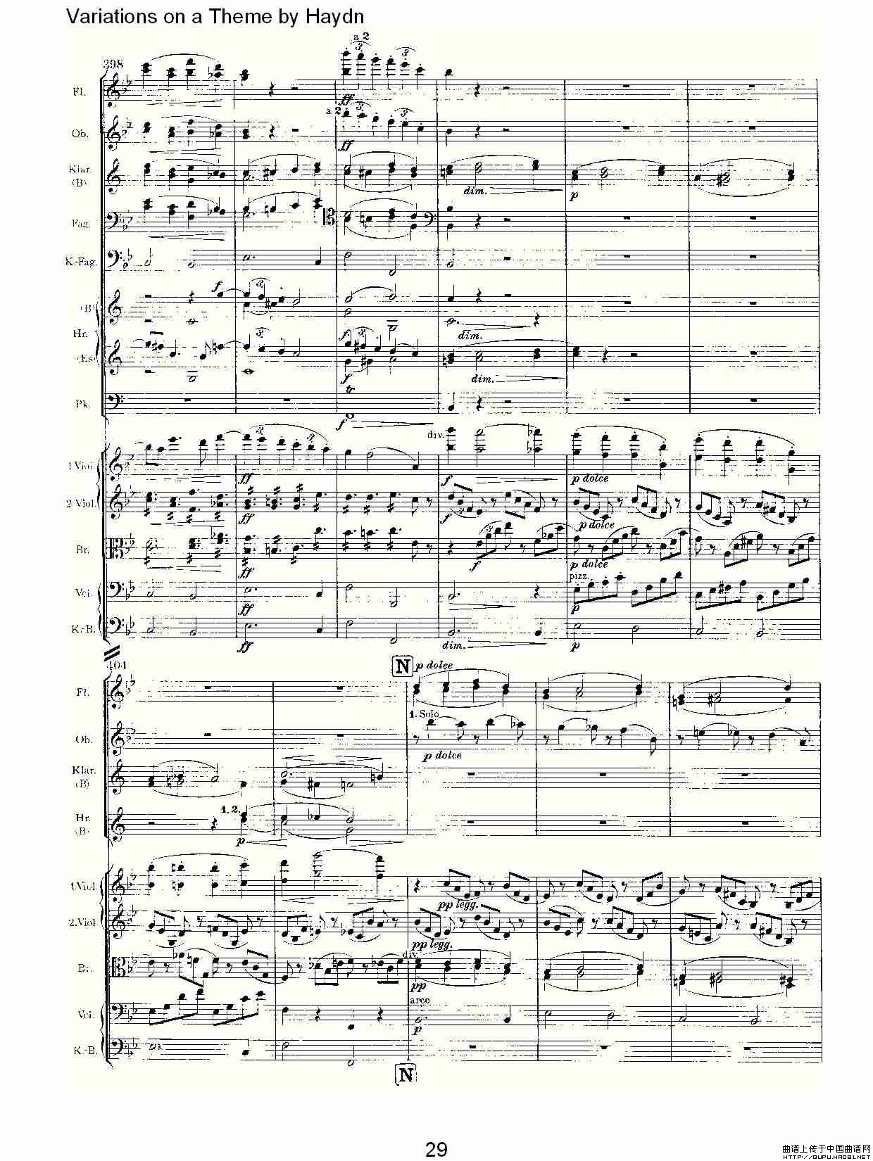 Variations on a Theme by Haydn   海顿主旋律变奏曲（一）其它曲谱（图15）