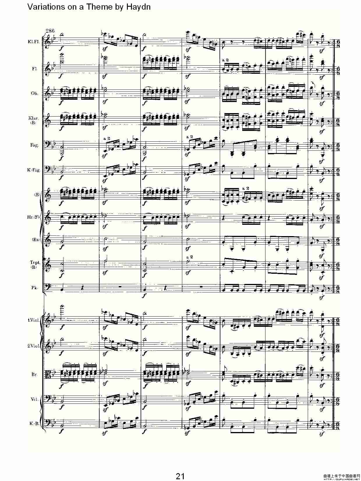 Variations on a Theme by Haydn   海顿主旋律变奏曲（一）其它曲谱（图11）