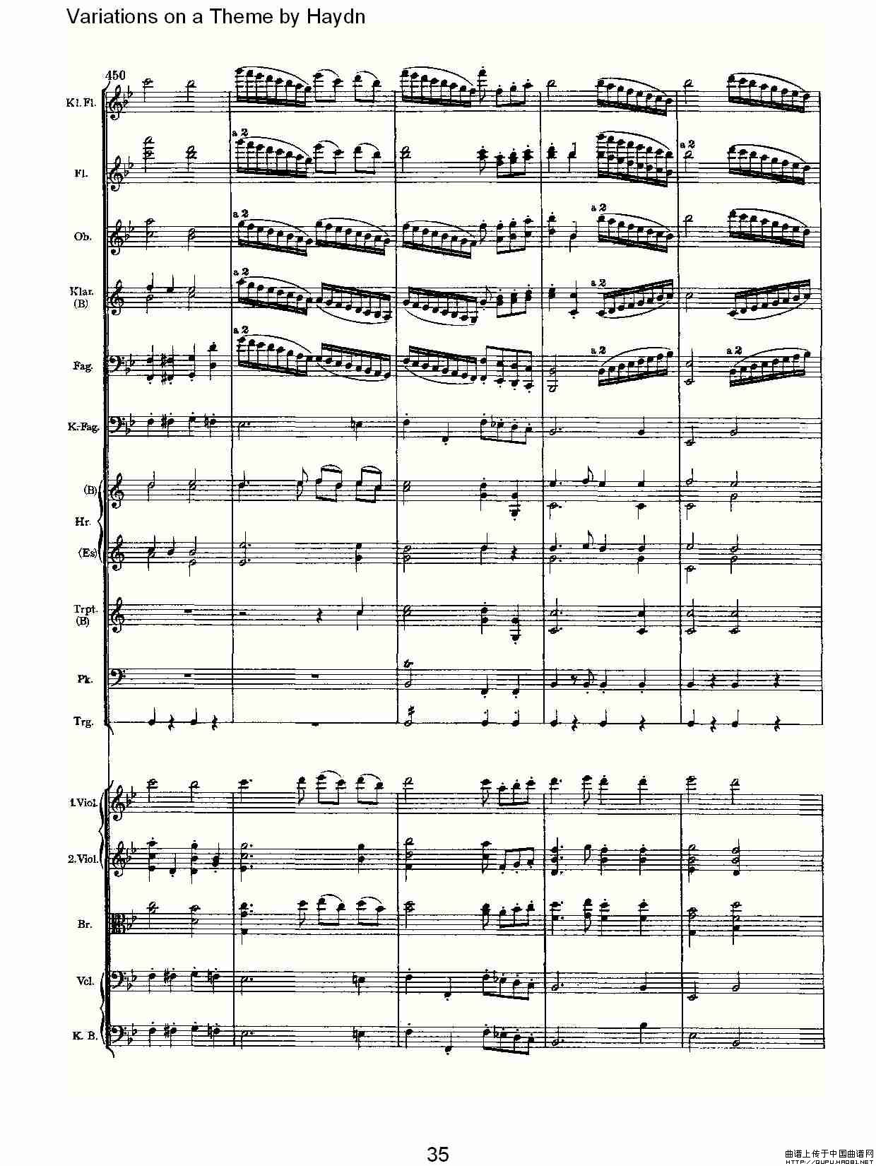 Variations on a Theme by Haydn   海顿主旋律变奏曲（二）其它曲谱（图3）