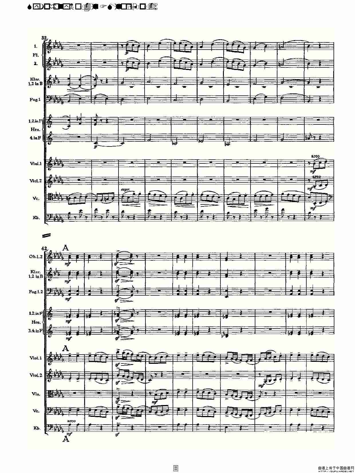 F小调第四交响曲,  Op. 36 第二乐章其它曲谱（图2）