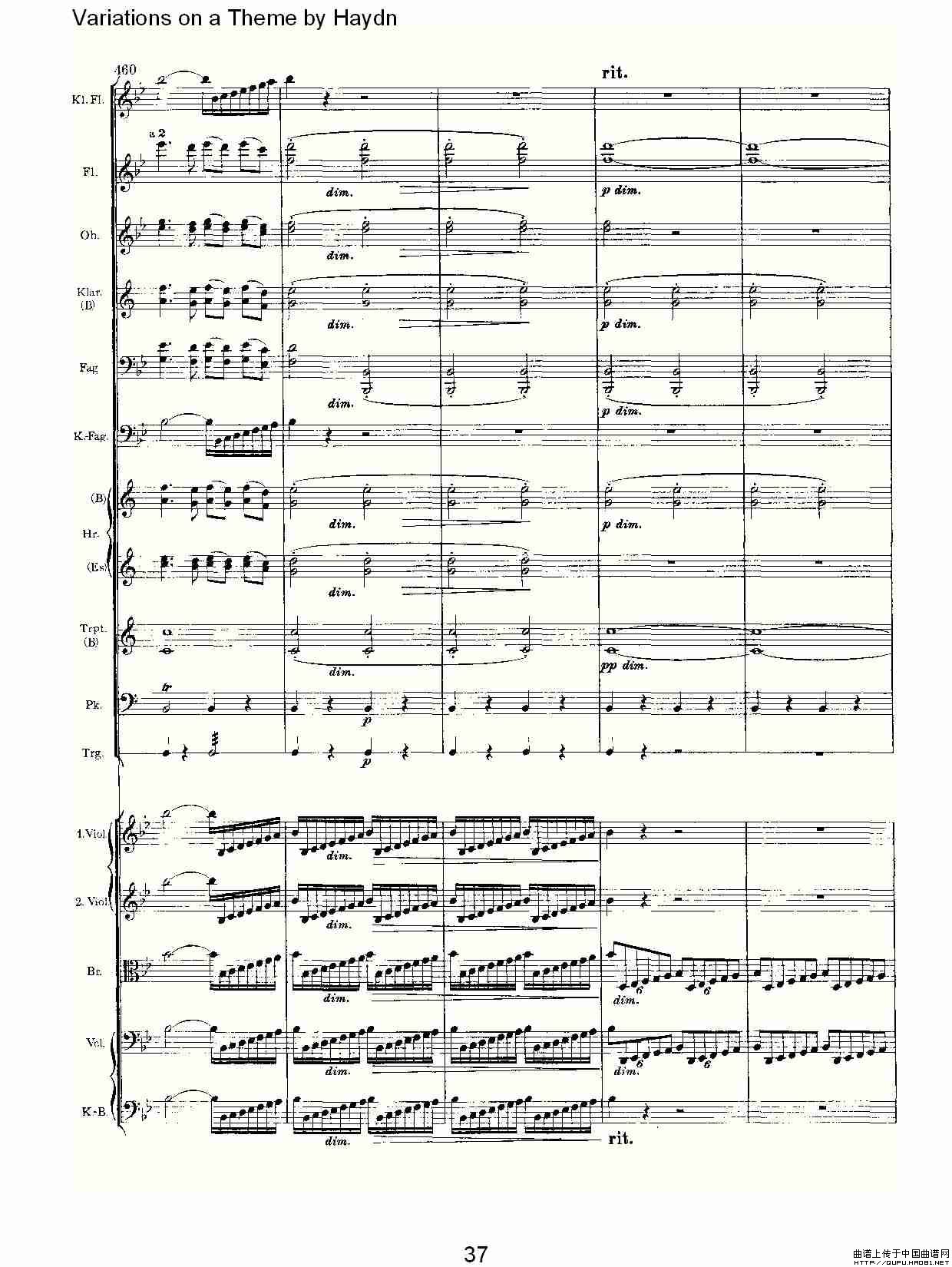 Variations on a Theme by Haydn   海顿主旋律变奏曲（二）其它曲谱（图4）