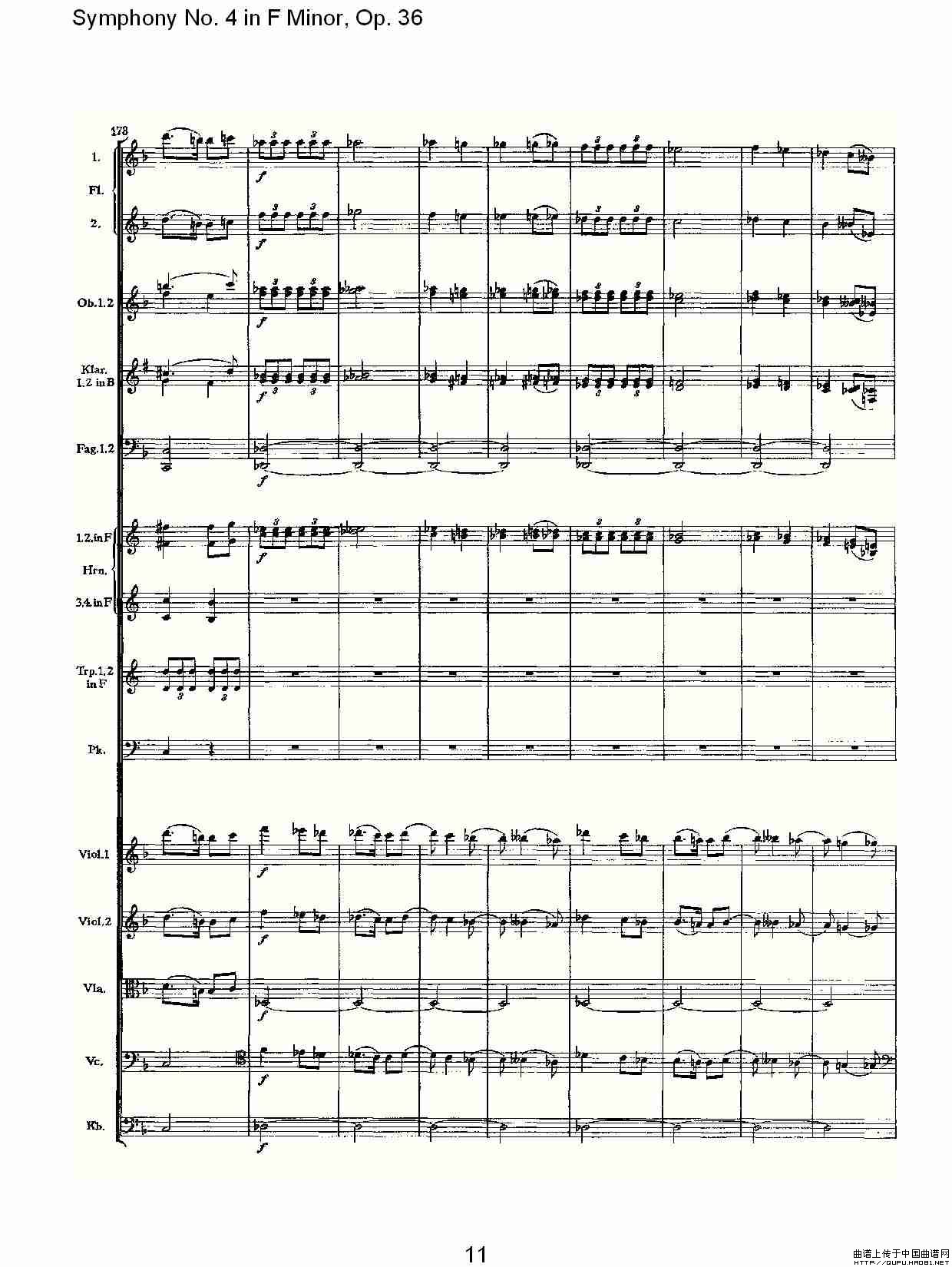F小调第四交响曲,  Op. 36 第二乐章其它曲谱（图6）