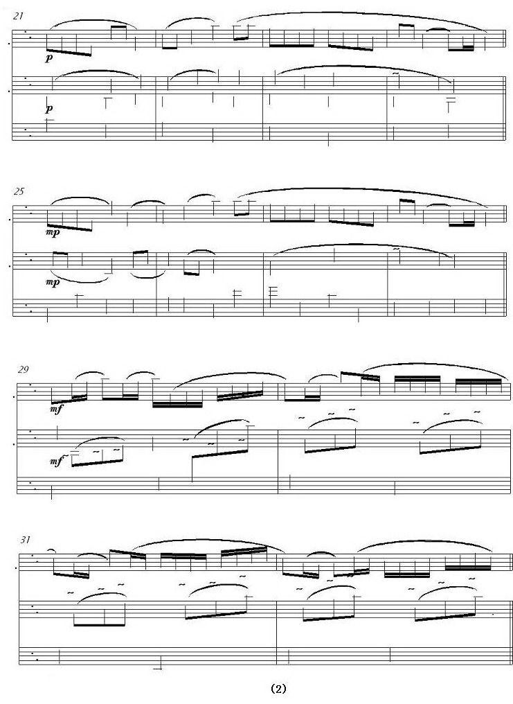 Canon in D（长笛+钢琴）其它曲谱（图2）