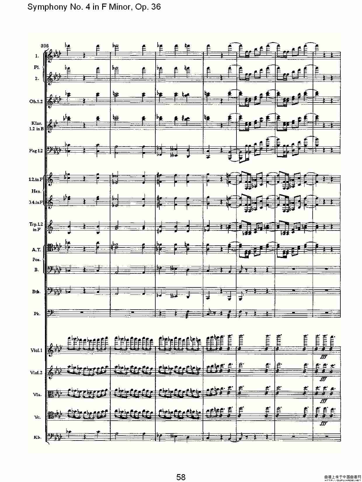 F小调第四交响曲,  Op. 36 第一乐章（二）其它曲谱（图15）