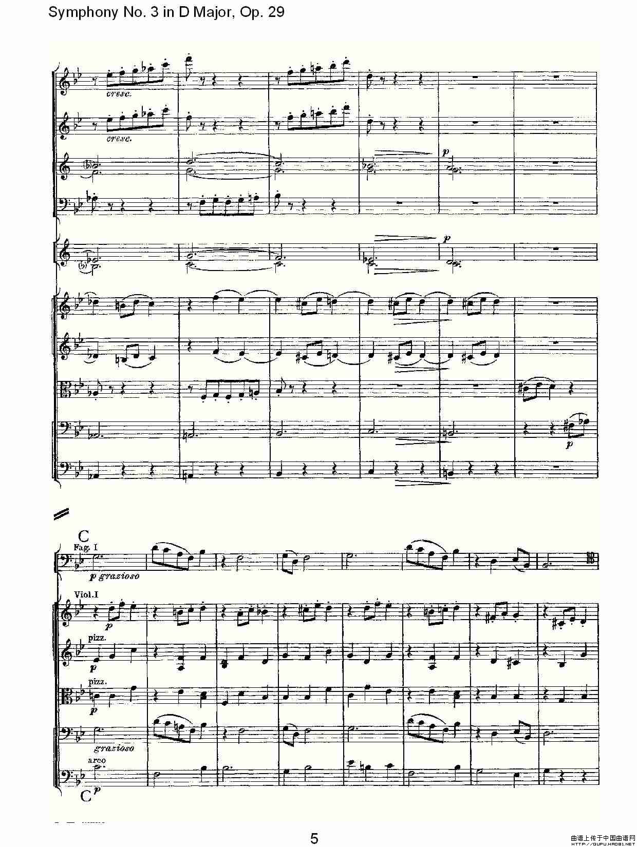 D大调第三交响曲,  Op.29 第二乐章其它曲谱（图3）