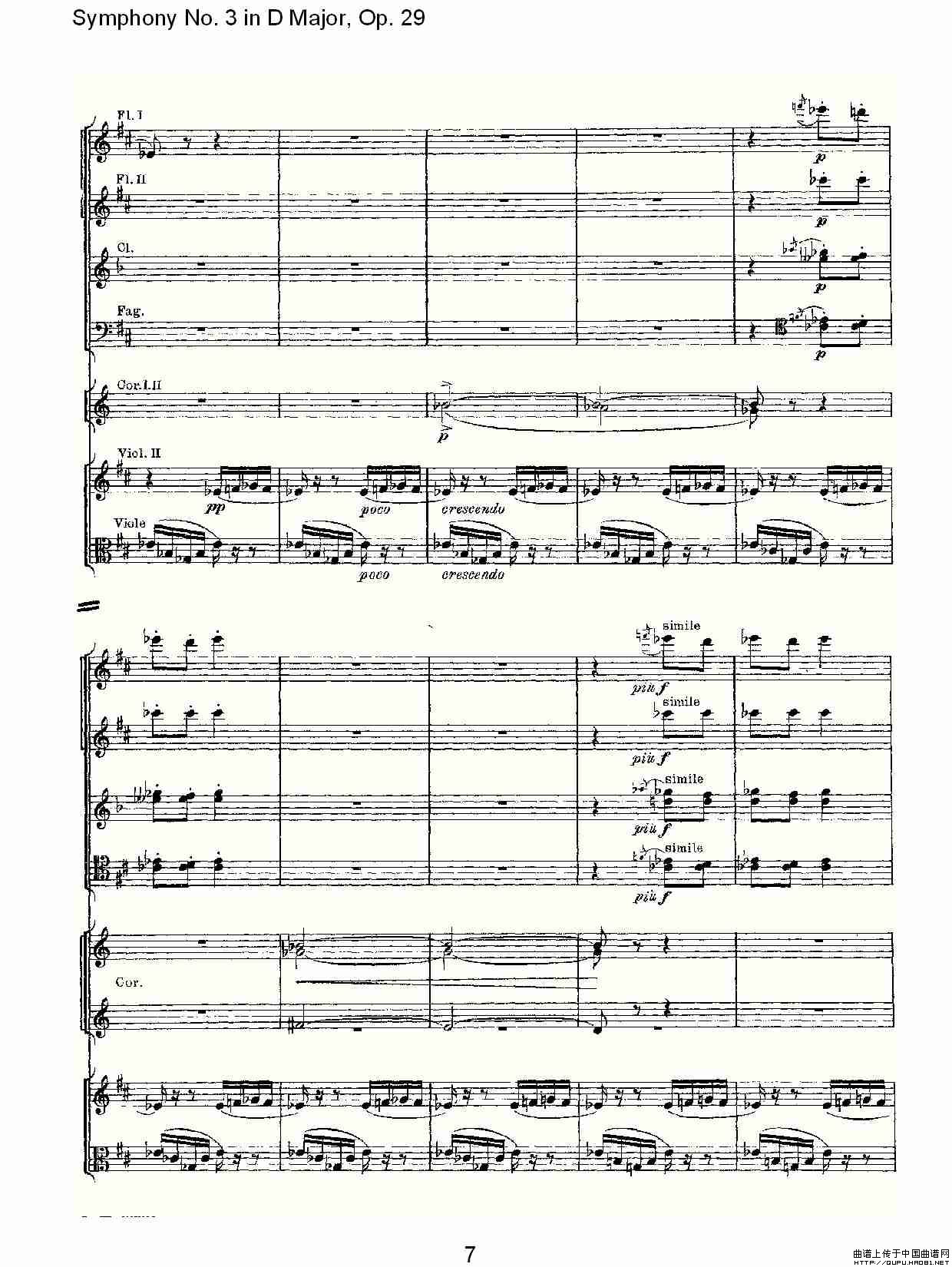 D大调第三交响曲,  Op.29 第四乐章其它曲谱（图4）