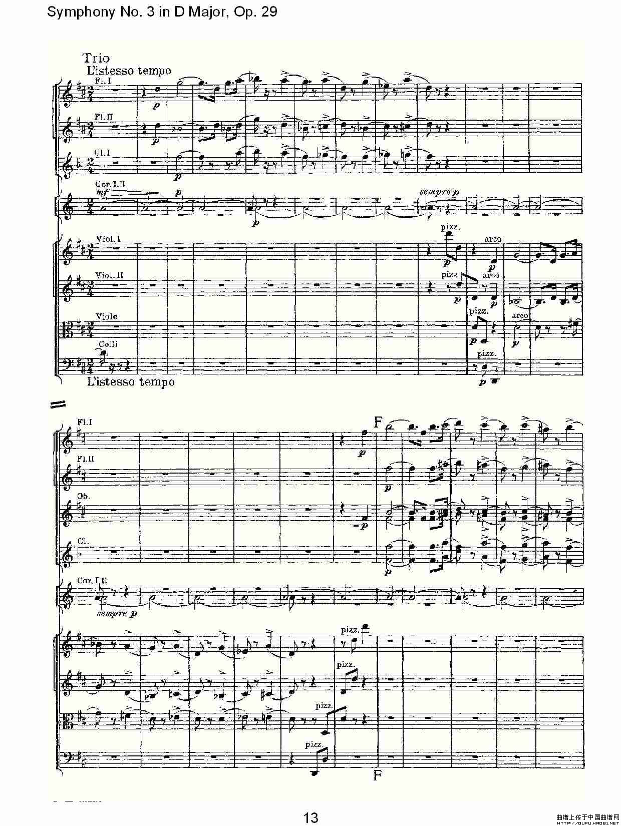 D大调第三交响曲,  Op.29 第四乐章其它曲谱（图7）