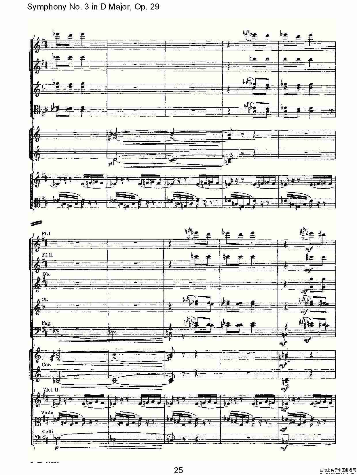 D大调第三交响曲,  Op.29 第四乐章其它曲谱（图13）