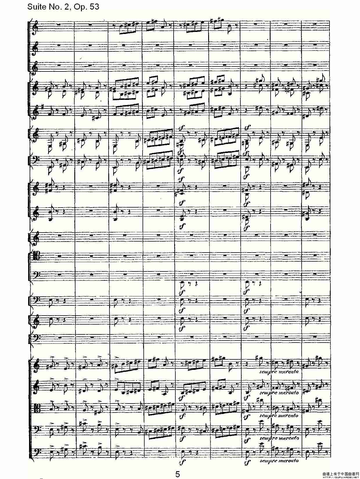 Suite No. 2, Op.53  第二套曲,Op.53第五乐章其它曲谱（图3）