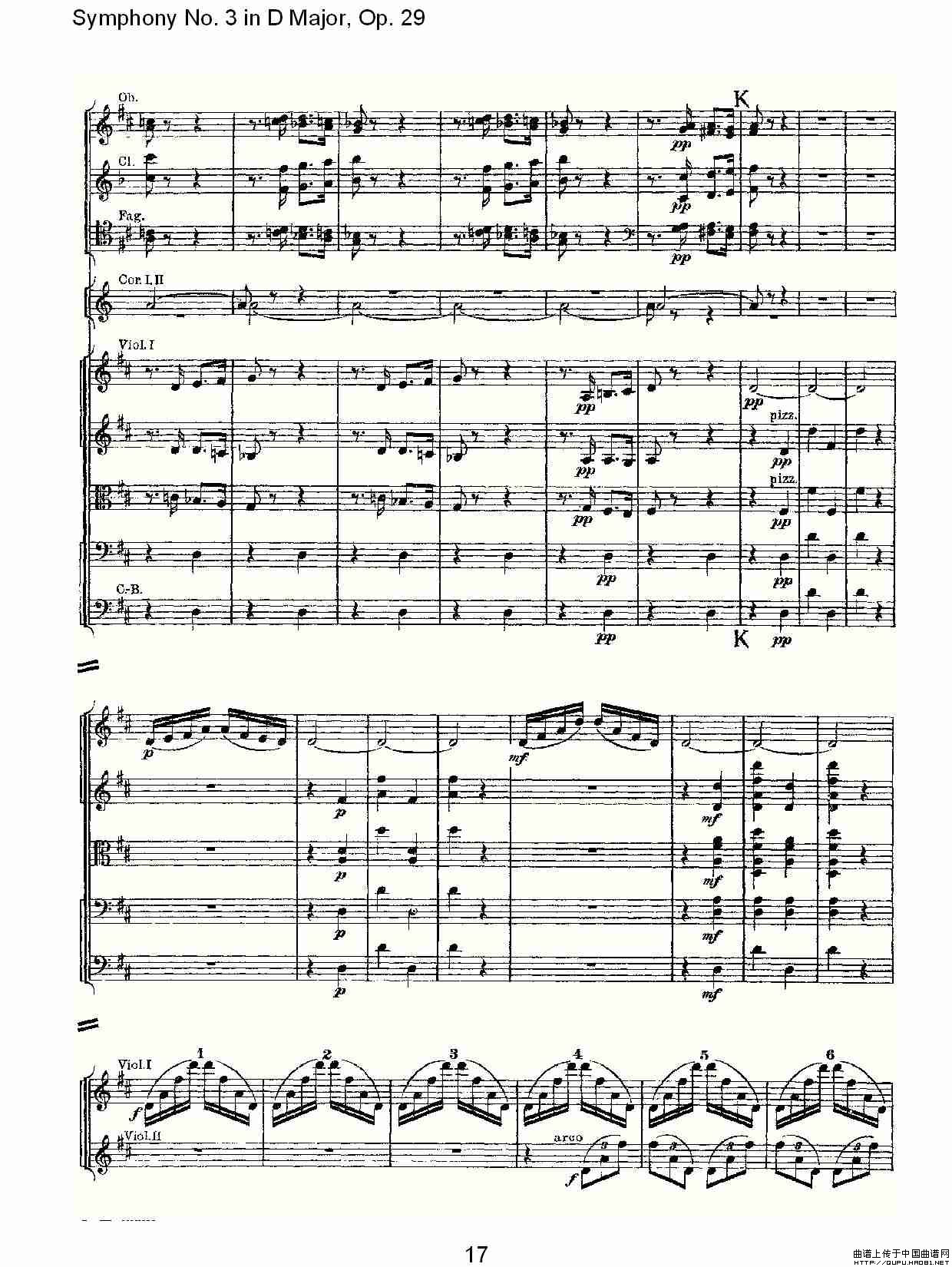 D大调第三交响曲,  Op.29 第四乐章其它曲谱（图9）