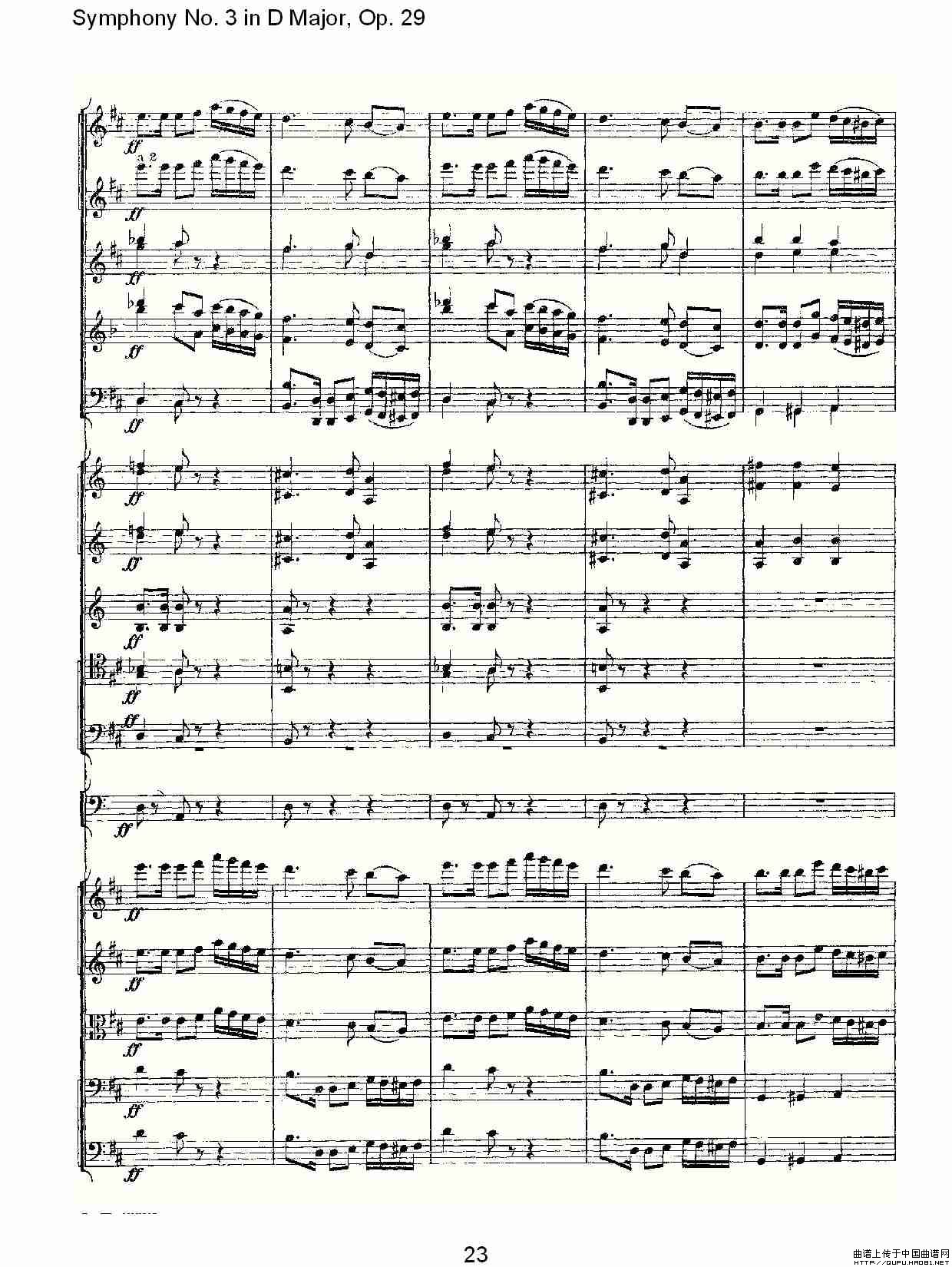 D大调第三交响曲,  Op.29 第五乐章（一）其它曲谱（图12）