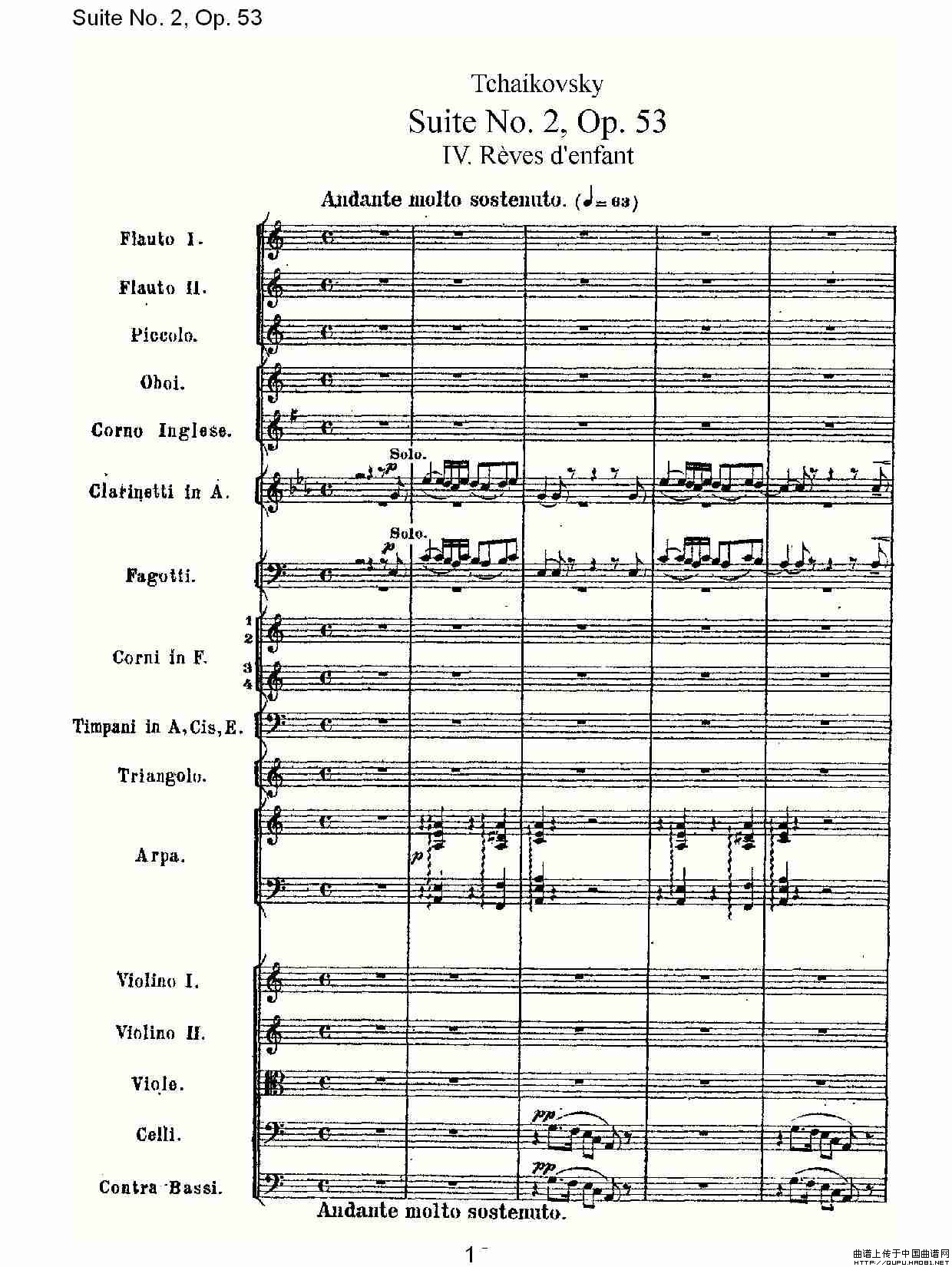 Suite No. 2, Op.53  第二套曲,Op.53第四乐章其它曲谱（图1）