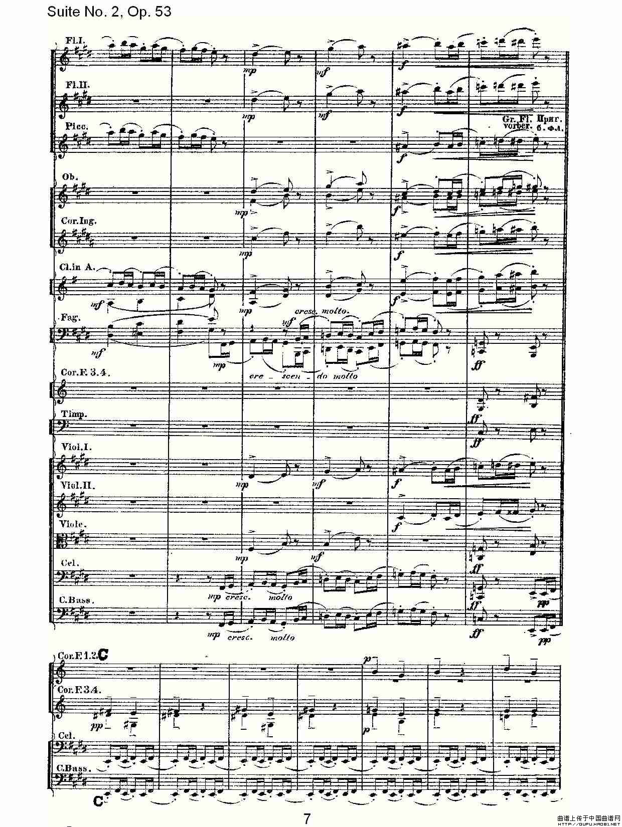 Suite No. 2, Op.53  第二套曲,Op.53第三乐章其它曲谱（图4）