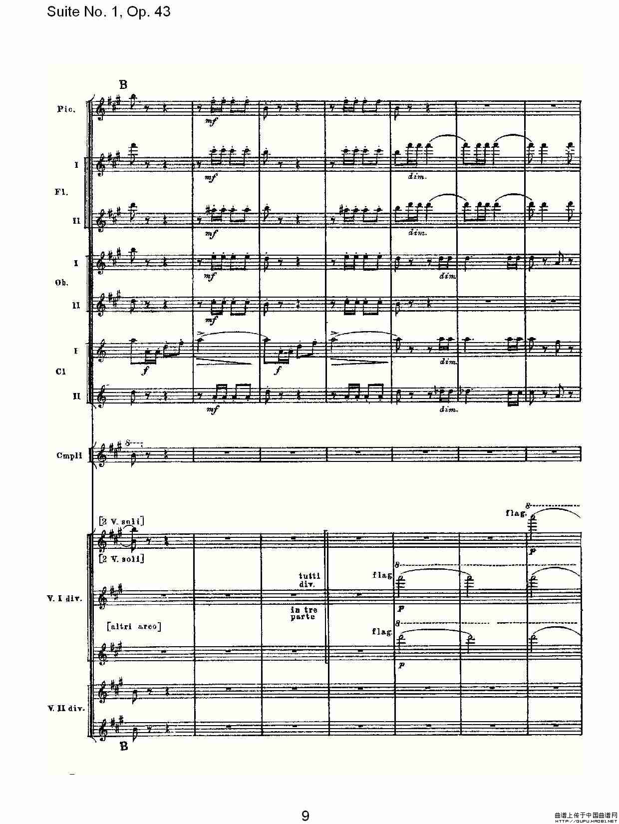Suite No.1, Op.43   第一套曲,Op.43第四乐章其它曲谱（图5）