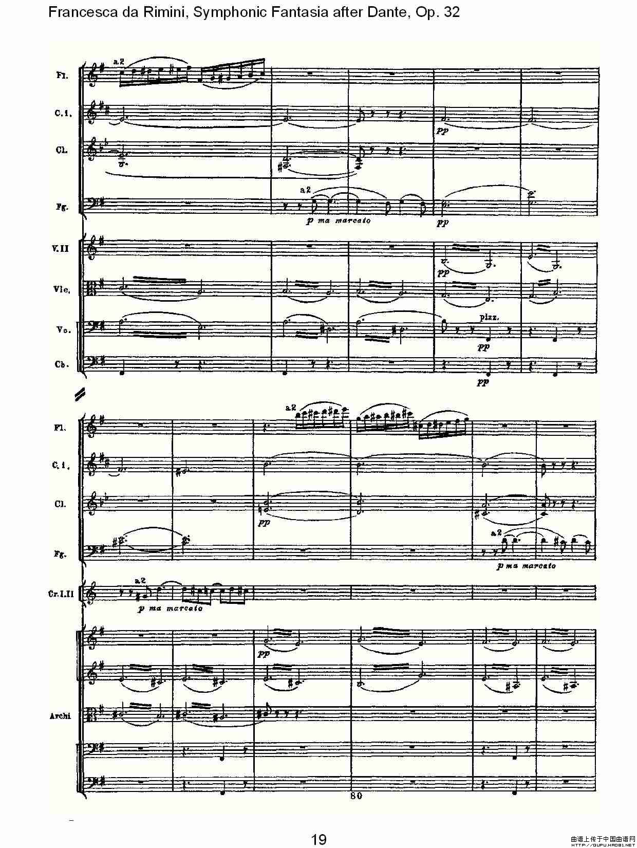 Francesca da Rimini, 但丁幻想曲Op.32 第一部（一）其它曲谱（图10）