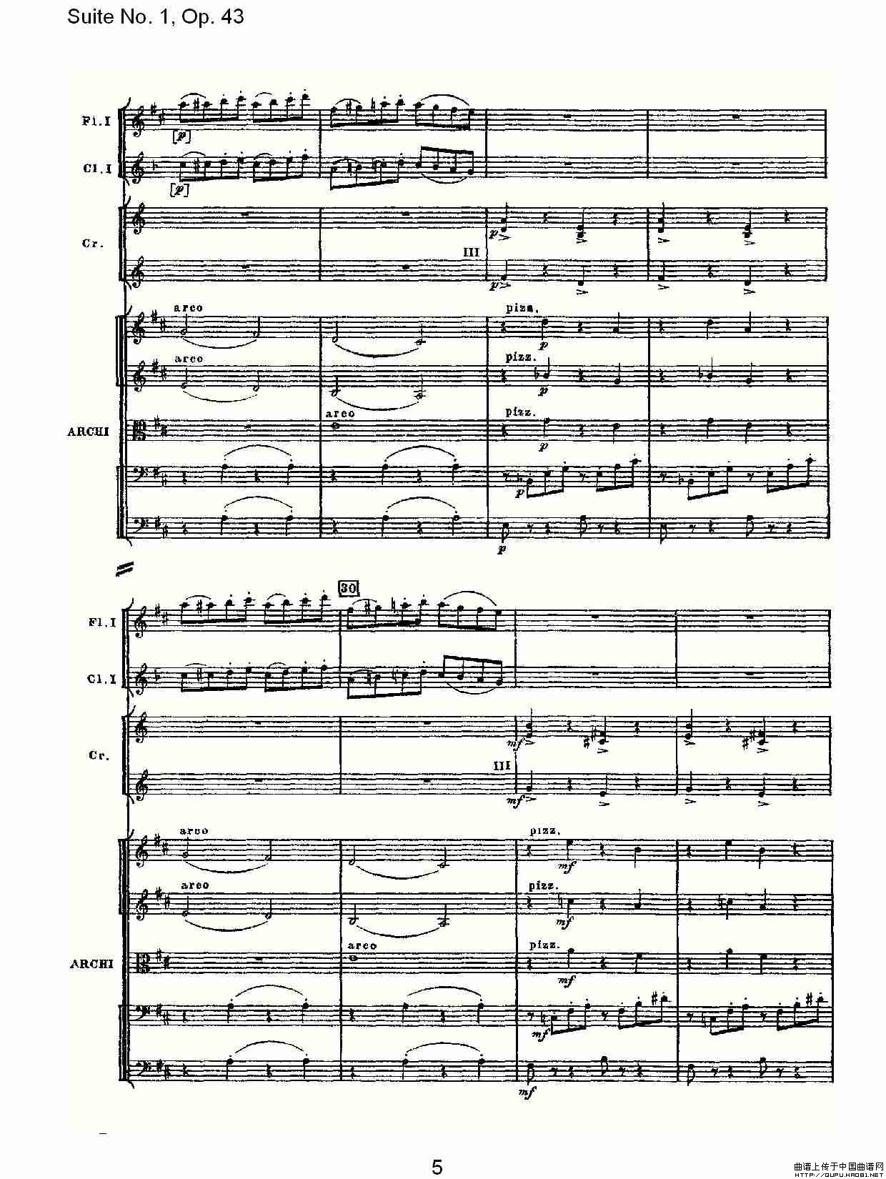 Suite No.1, Op.43   第一套曲,Op.43第六乐章其它曲谱（图3）