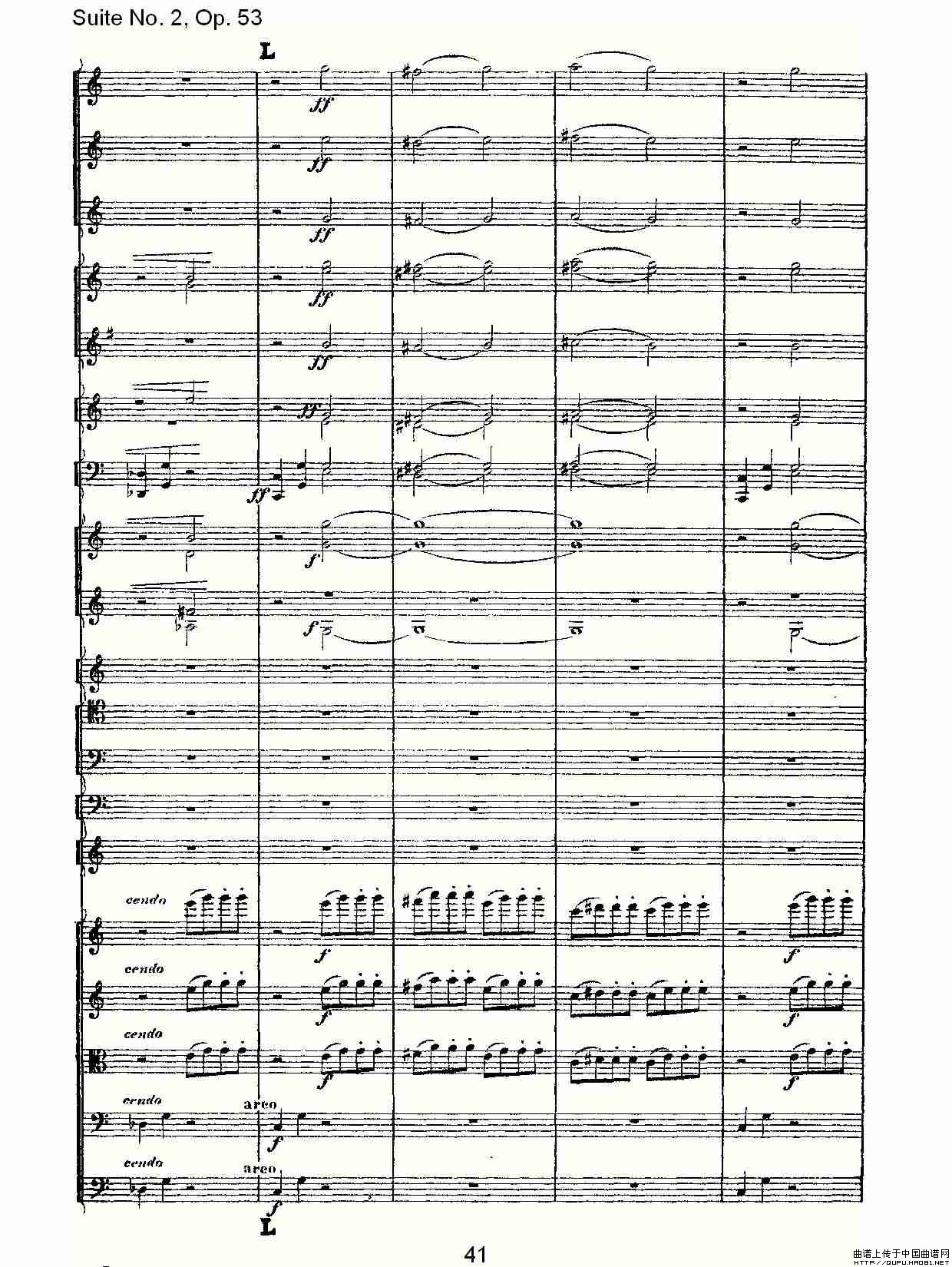 Suite No. 2, Op.53  第二套曲,Op.53第一乐章（二）其它曲谱（图6）