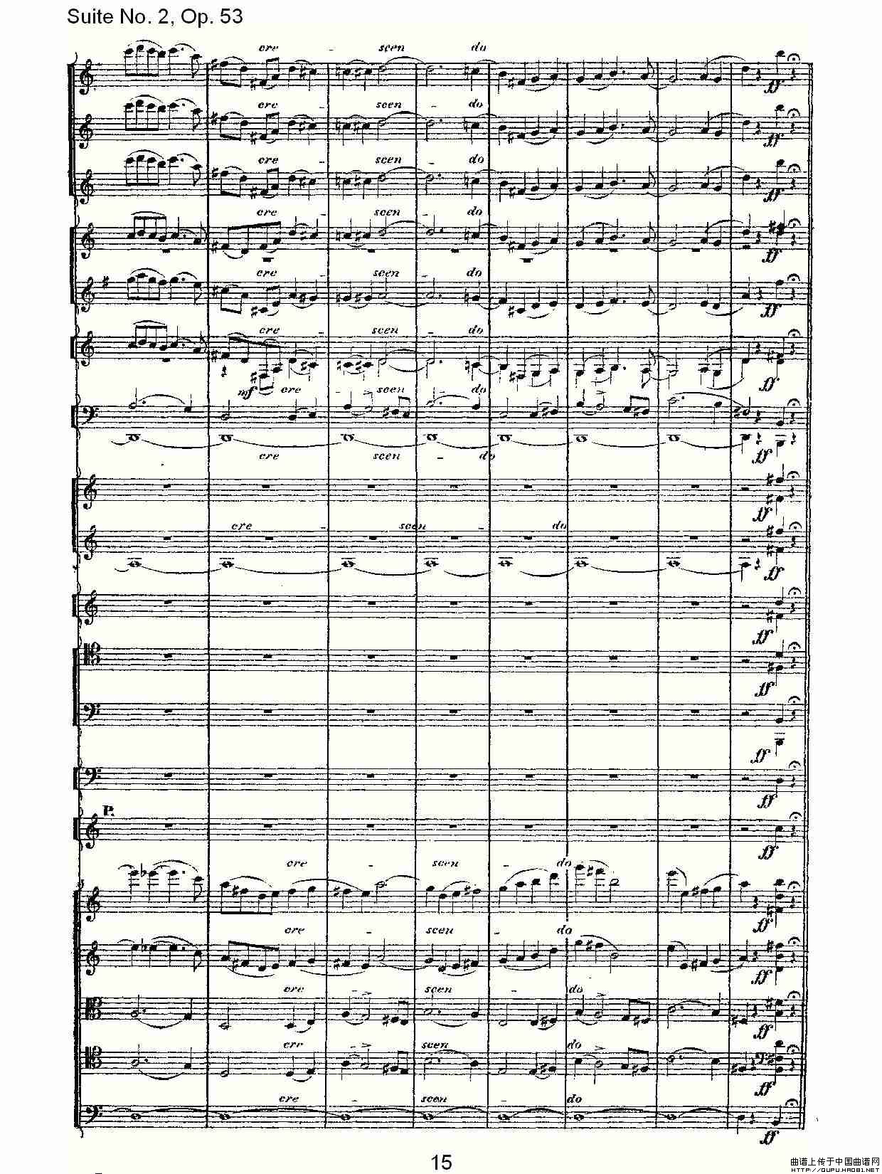 Suite No. 2, Op.53  第二套曲,Op.53第一乐章（一）其它曲谱（图8）