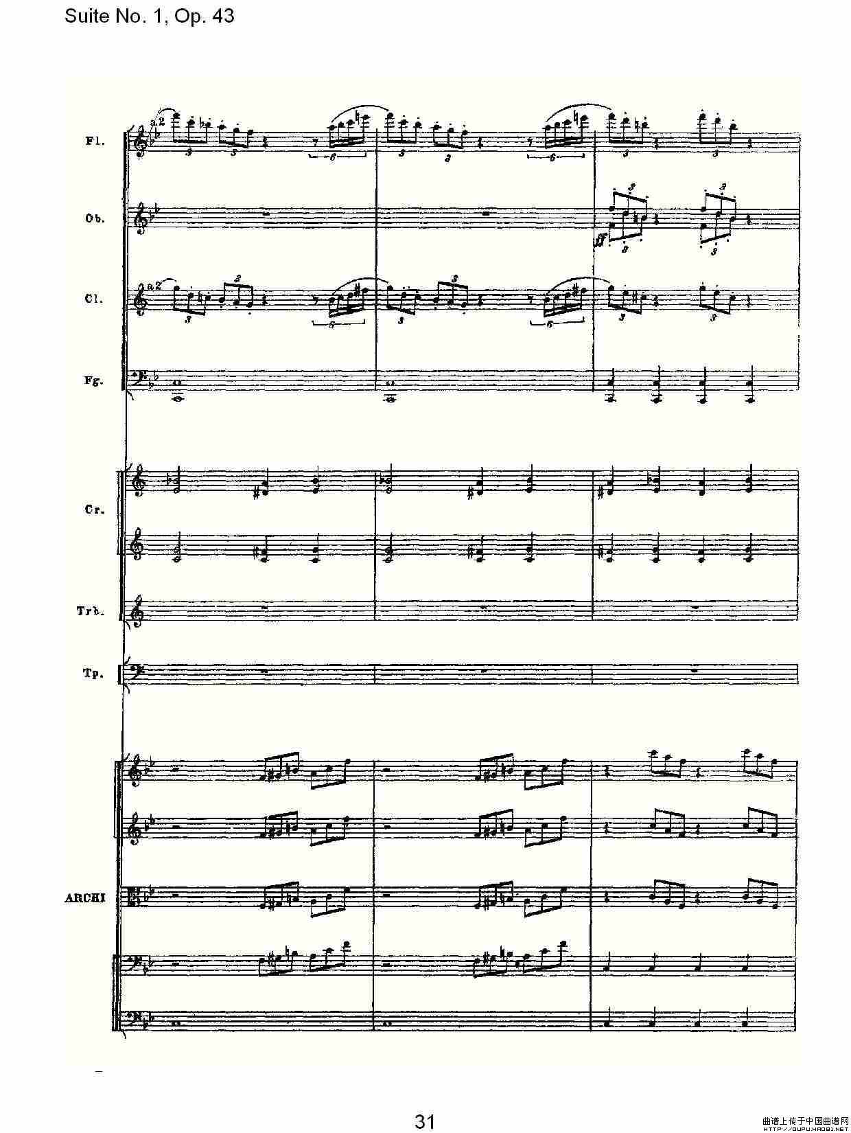 Suite No.1, Op.43   第一套曲,Op.43第五乐章（二）其它曲谱（图1）