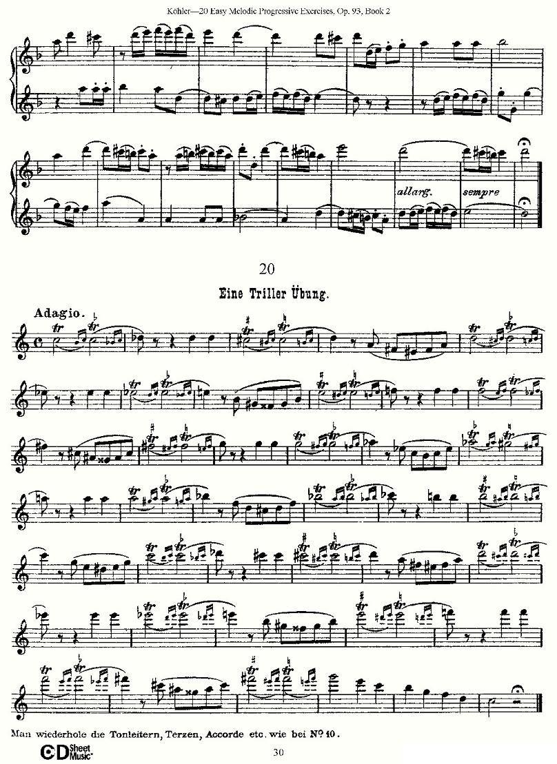 柯勒练习曲作品93号（二）其它曲谱（图30）