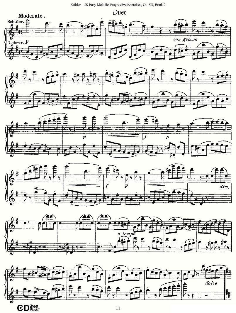 柯勒练习曲作品93号（二）其它曲谱（图11）