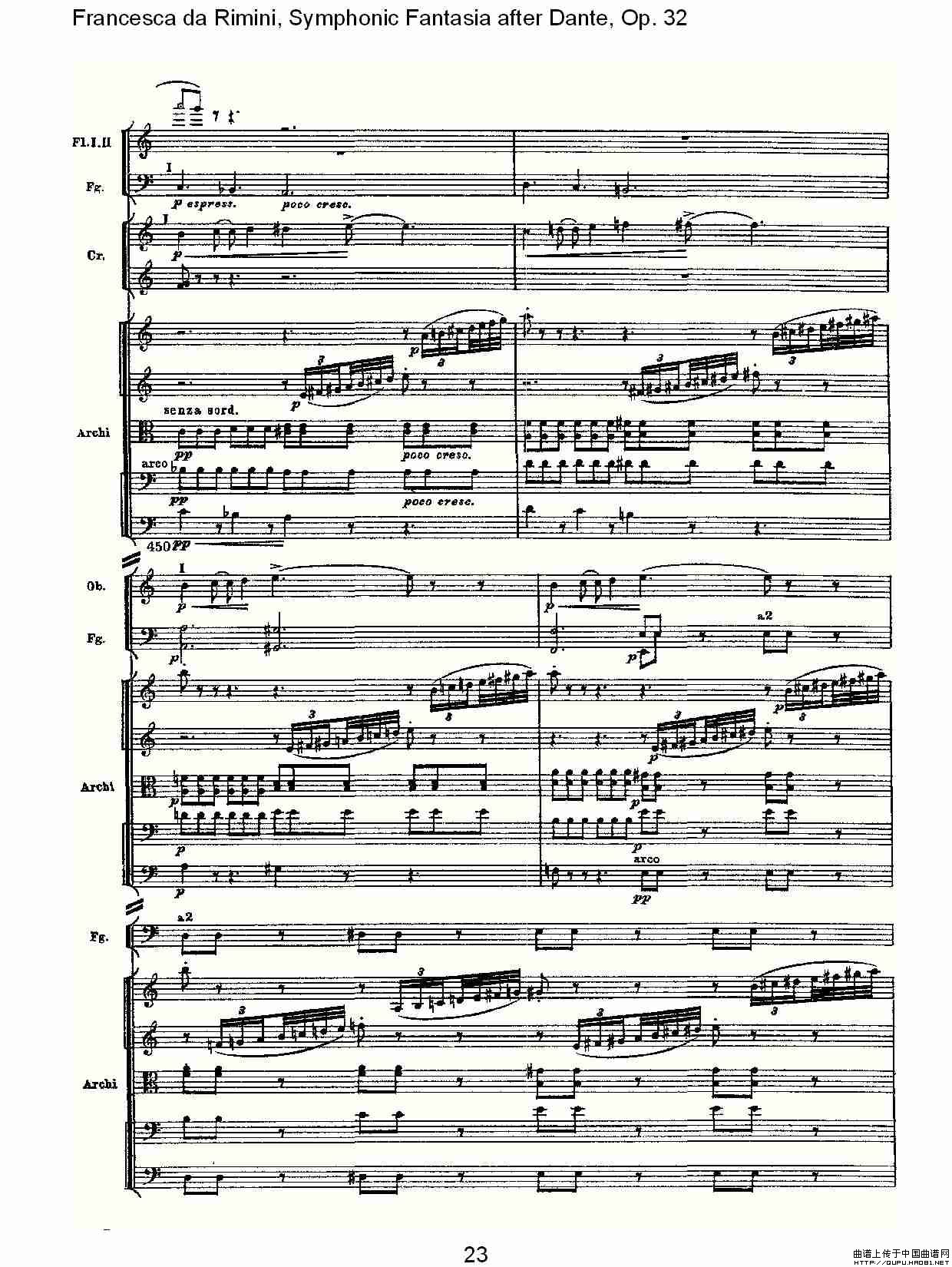 Francesca da Rimini, 但丁幻想曲Op.32 第二部（一）其它曲谱（图12）