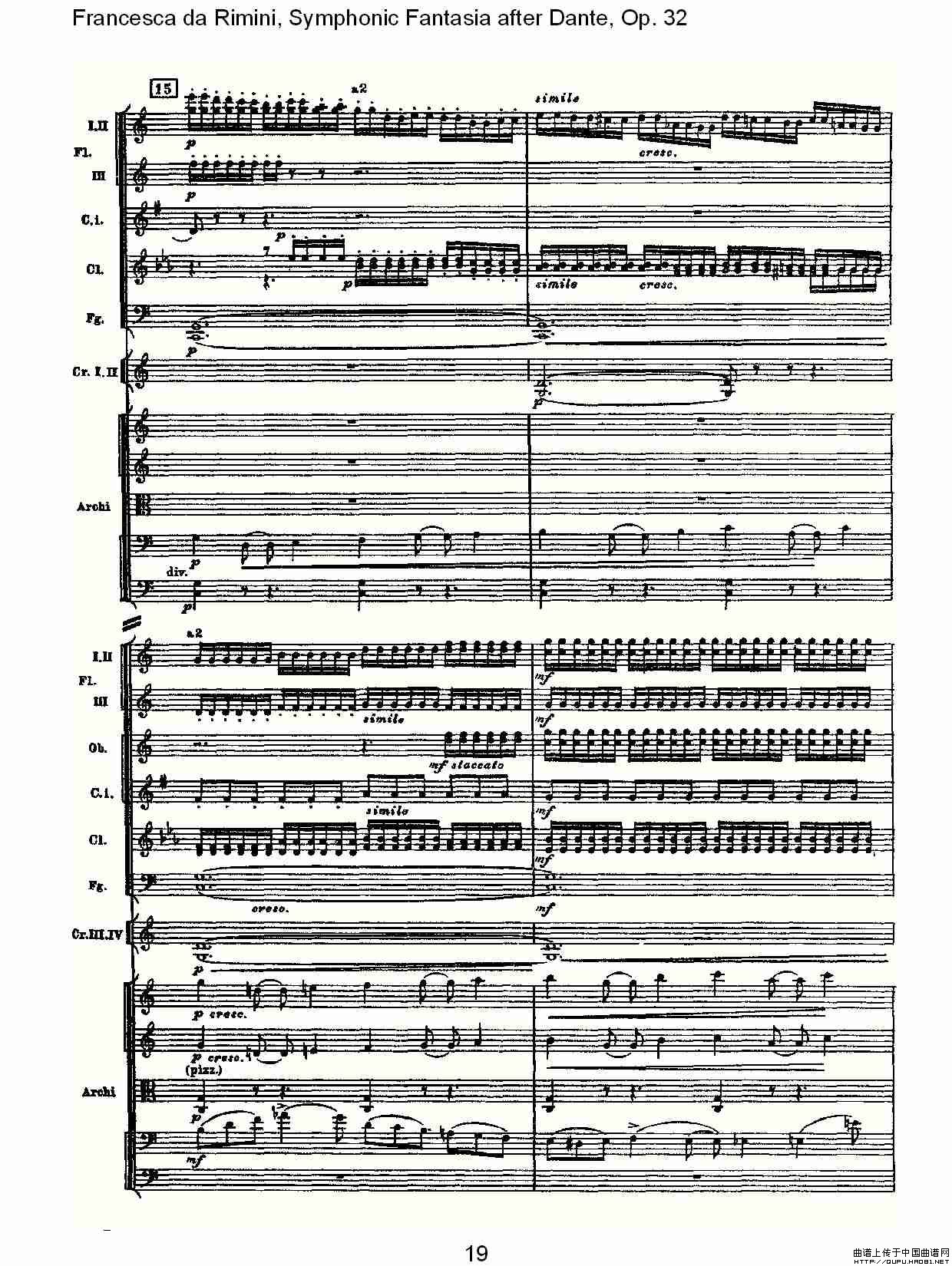 Francesca da Rimini, 但丁幻想曲Op.32 第二部（一）其它曲谱（图10）