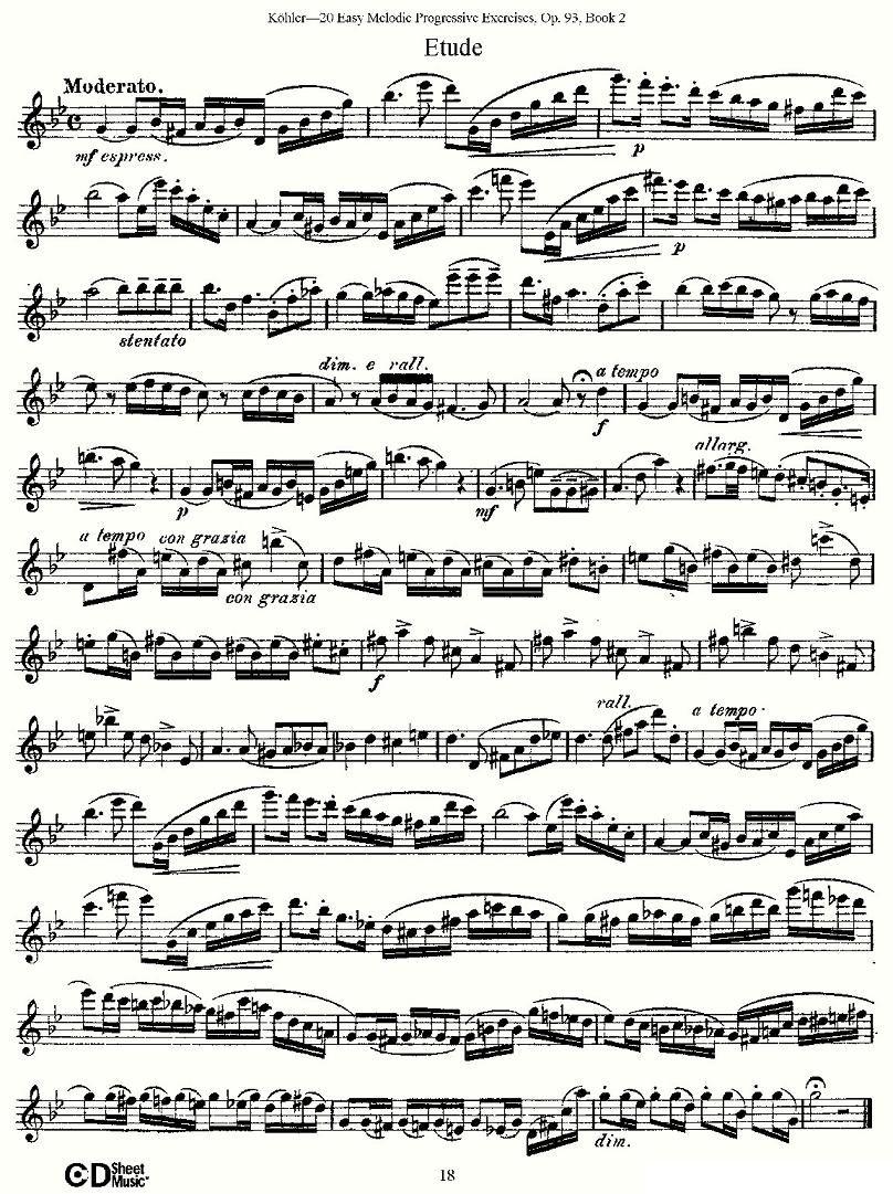 柯勒练习曲作品93号（二）其它曲谱（图18）