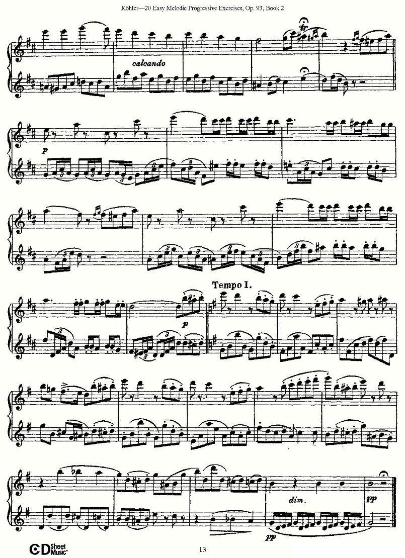 柯勒练习曲作品93号（二）其它曲谱（图13）