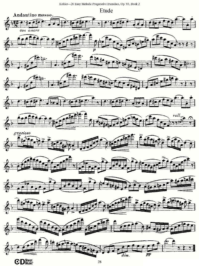 柯勒练习曲作品93号（二）其它曲谱（图28）
