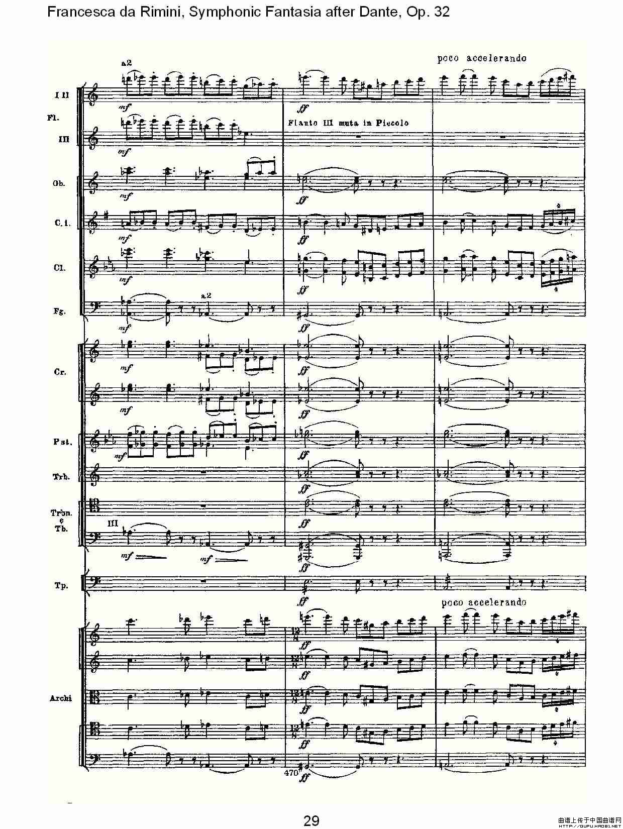 Francesca da Rimini, 但丁幻想曲Op.32 第二部（一）其它曲谱（图15）