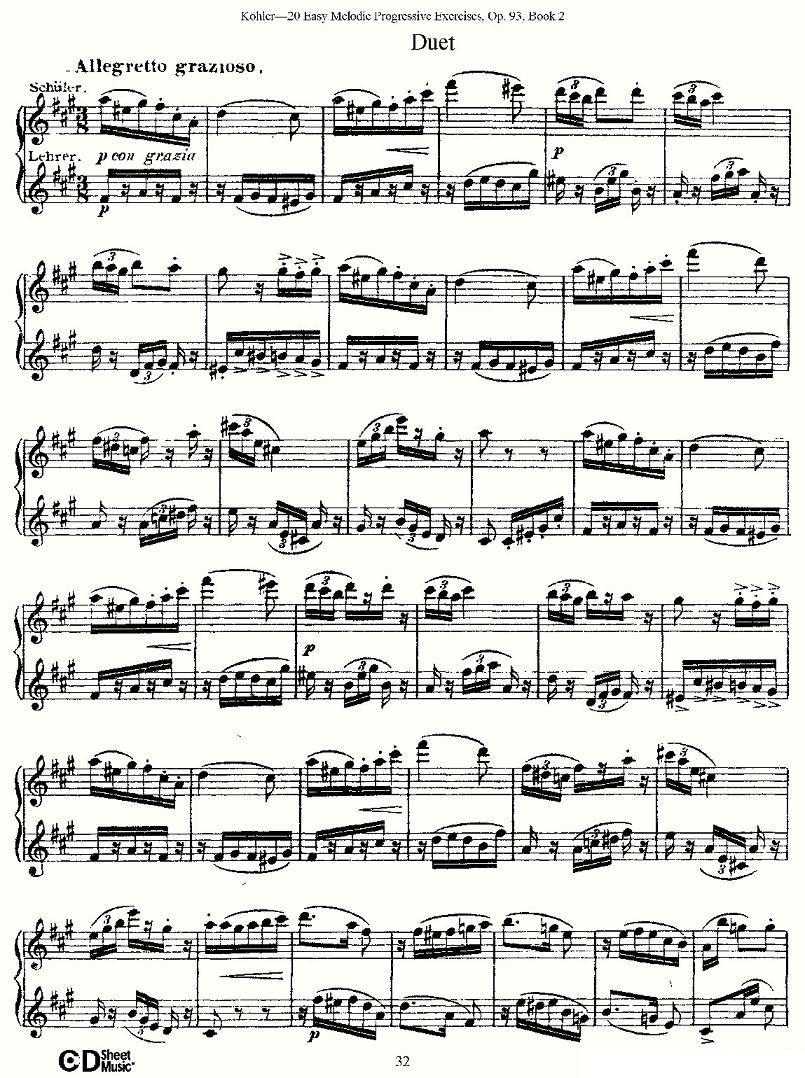 柯勒练习曲作品93号（二）其它曲谱（图32）
