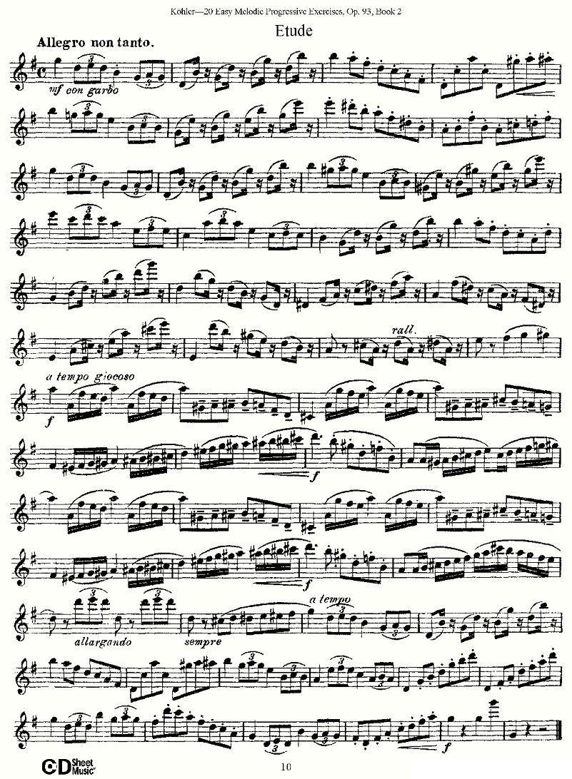 柯勒练习曲作品93号（二）其它曲谱（图10）