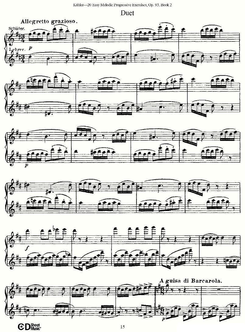 柯勒练习曲作品93号（二）其它曲谱（图15）
