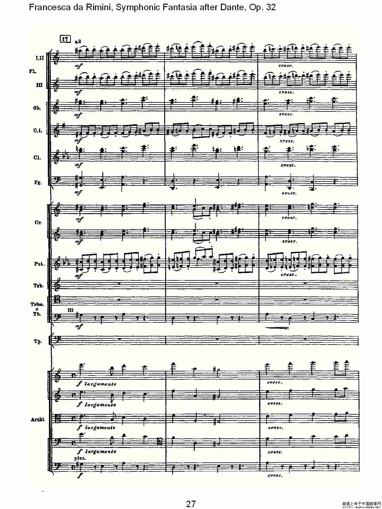 Francesca da Rimini, 但丁幻想曲Op.32 第二部（一）其它曲谱（图14）