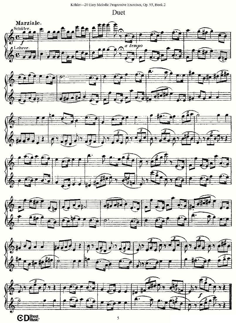 柯勒练习曲作品93号（二）其它曲谱（图5）