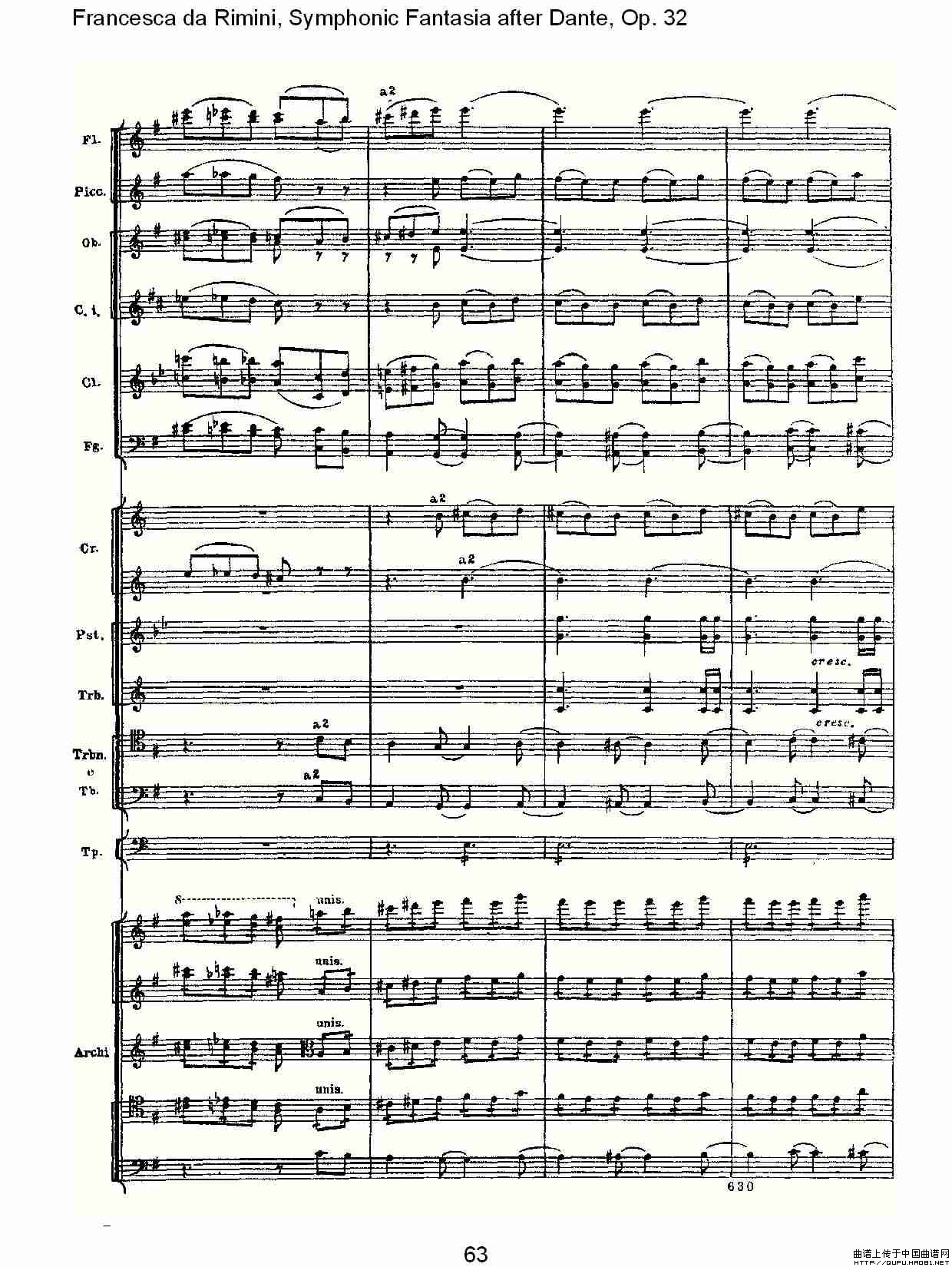 Francesca da Rimini, 但丁幻想曲Op.32 第二部（二）其它曲谱（图12）